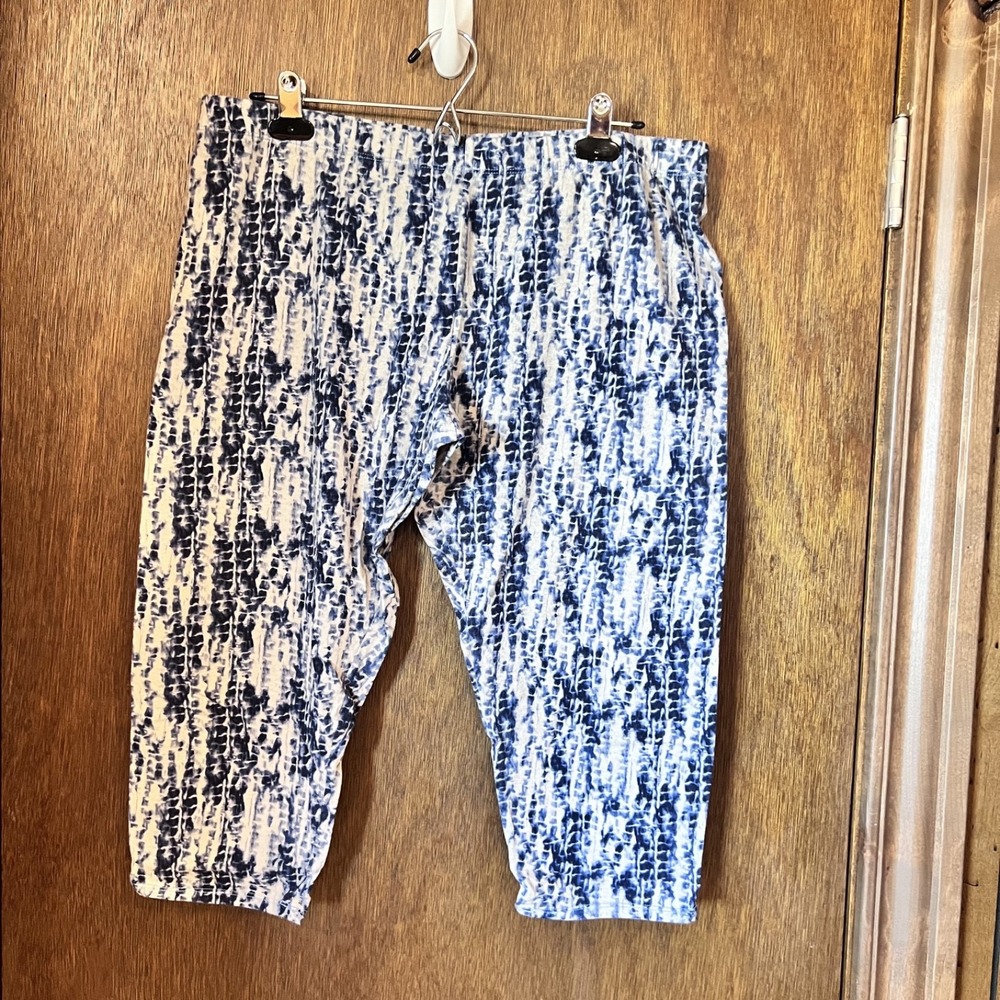 NO BOUNDARIES-Women's Blue/Brown Tye Dye Leggings Set of‎ 2 XXXL